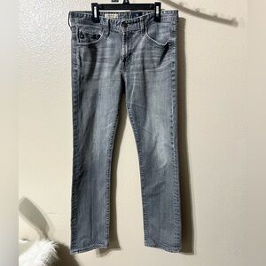 Men's AG Adriano Goldschmied Jeans SZ 31x34 Gray Graduate Tailored Leg Denim.